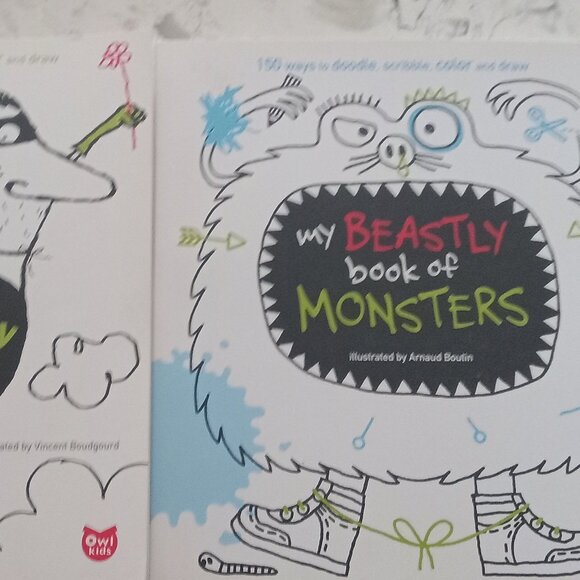 My Beastly Book of Monsters & of Hillarious Herooes:150 Ways to Doodle, Scribble - Picture 3 of 5